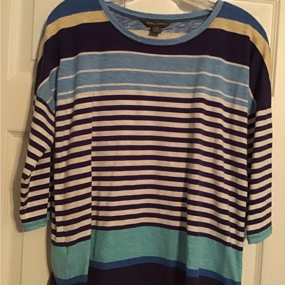 3/4 Sleeve Striped Vintage Tommy Bahama Top